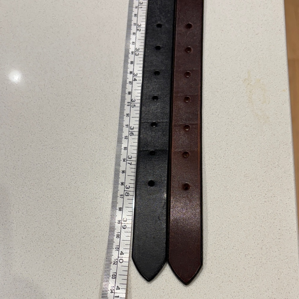 Black and Brown Leather Belts